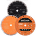 Evolution R230DCT Diamond Disc Cutter Blade Variety Pack 22.2mm Bore