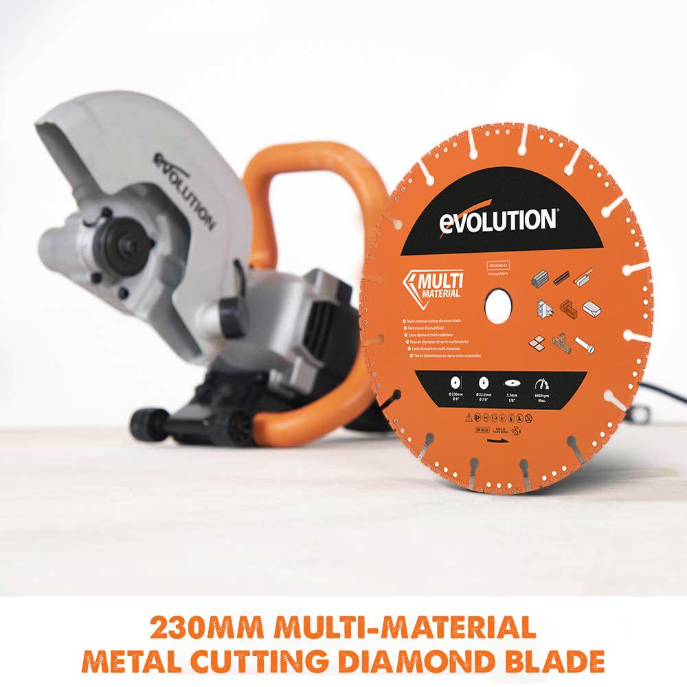 Evolution R230DCT Diamond Disc Cutter Blade Variety Pack 22.2mm Bore