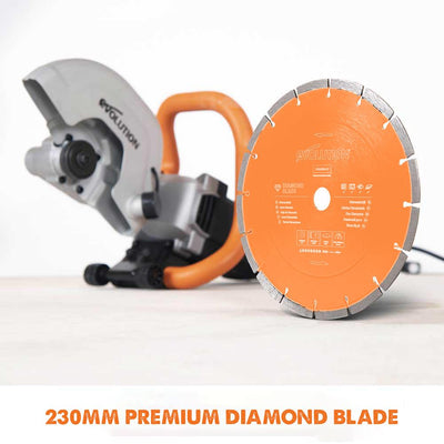 Evolution R230DCT Diamond Disc Cutter Blade Variety Pack 22.2mm Bore