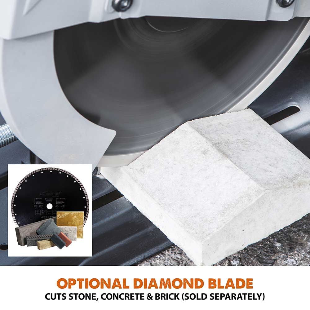 Evolution R355CPS 355mm Chop Saw and Chop Saw Stand Bundle