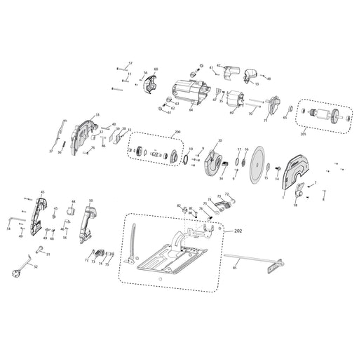 Evolution S185CCSL Spare Parts - Evolution Power Tools UK