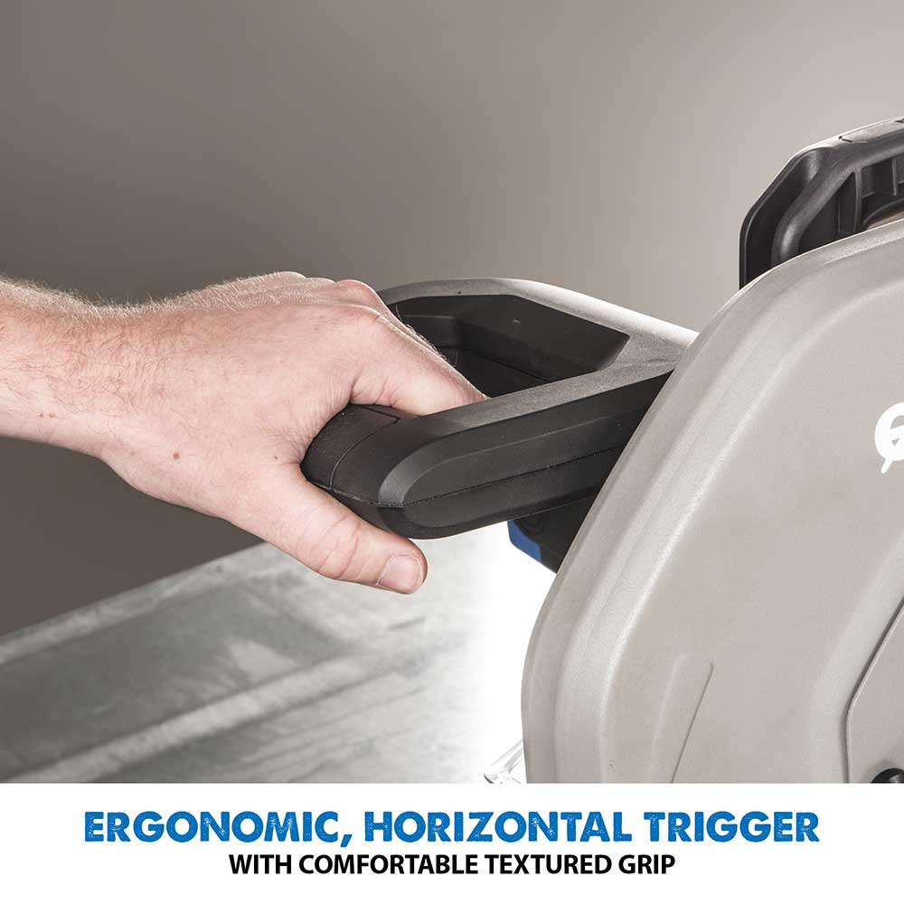 Evolution S355CPS 355mm Metal Cutting Chop Saw+ Extra Blade + Chop Saw Stand Bundle