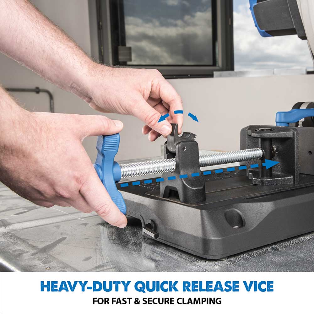 Evolution S355CPS 355mm Metal Cutting Chop Saw and Chop Saw Stand Bundle