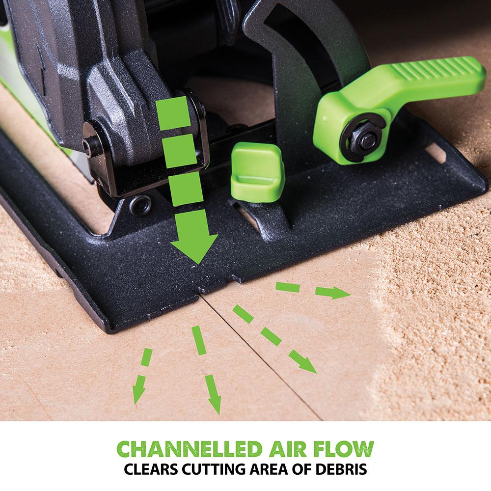 Evolution F165CCSL - 165mm Circular Saw with TCT Multi-Material Cutting Blade (230v)