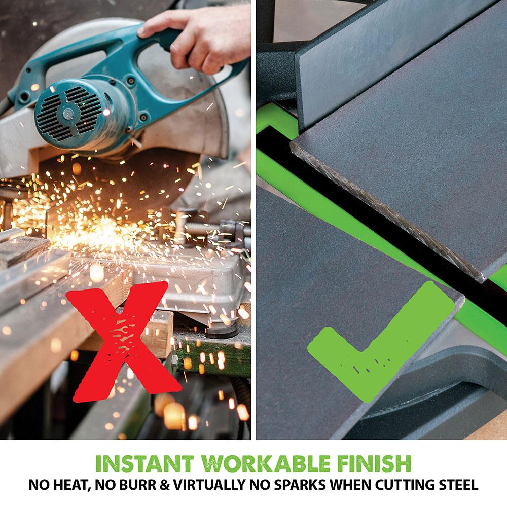 Evolution F210CMS 210mm Compound Mitre Saw With TCT Multi-Material Cutting Blade (230v)