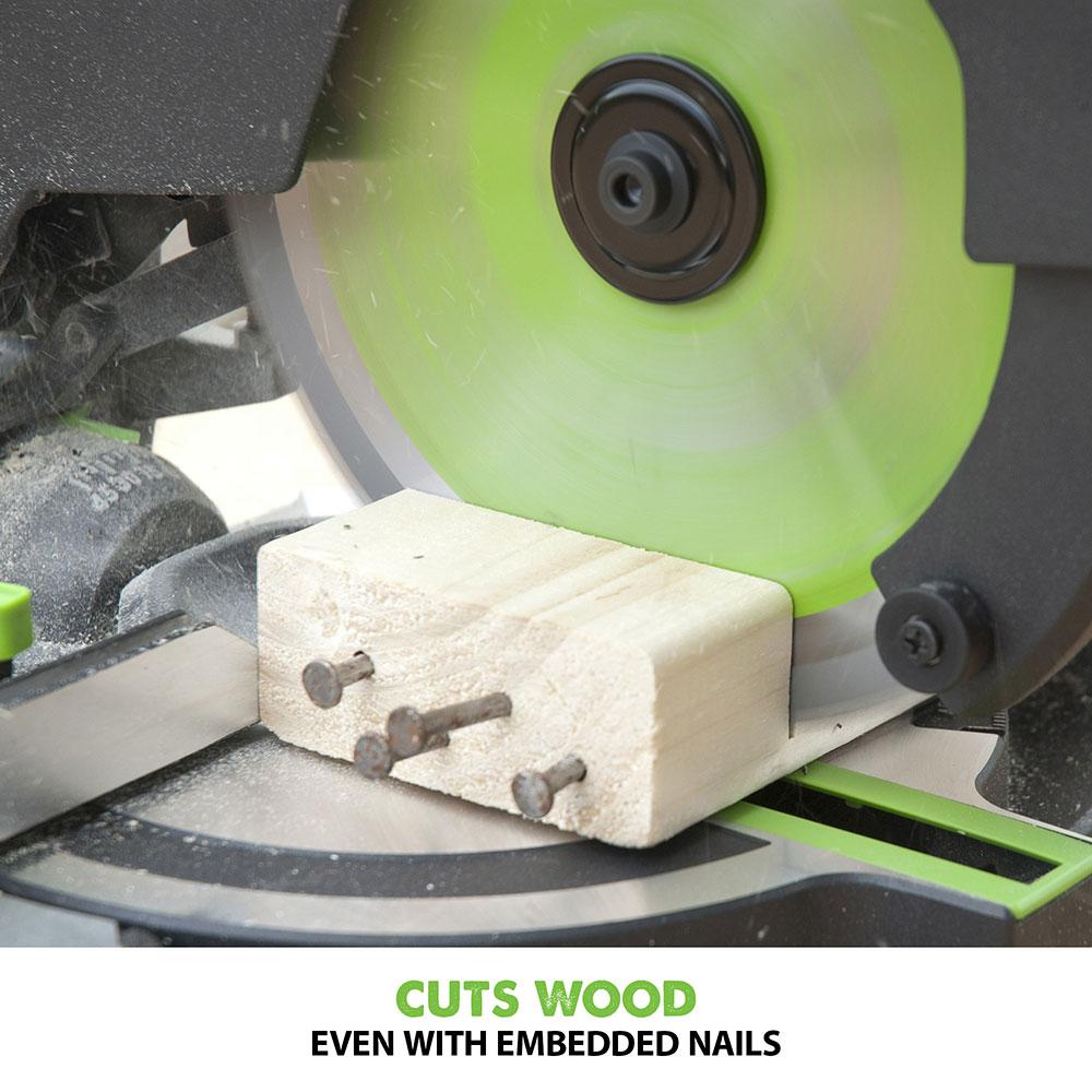 Evolution F210CMS 210mm Compound Mitre Saw With TCT Multi-Material Cutting Blade (230v)