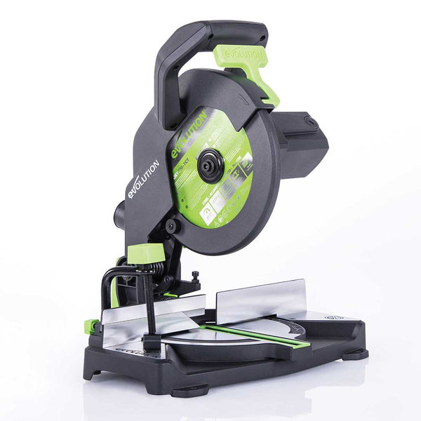 Evolution F210CMS 210mm Compound Mitre Saw With TCT Multi-Material Cutting Blade (230v) - Evolution Power Tools UK