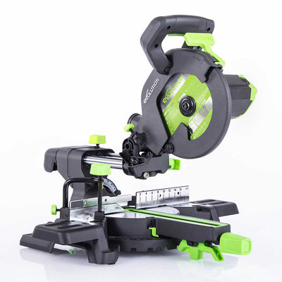 Evolution F210SMS 210mm Sliding Mitre Saw With TCT Multi-Material Cutting Blade (230v)