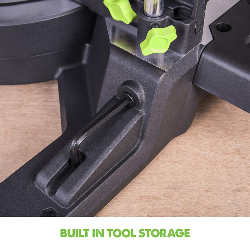 Evolution F255SMS 255mm Sliding Compound Mitre Saw With TCT Multi-Material Cutting Blade (230v)