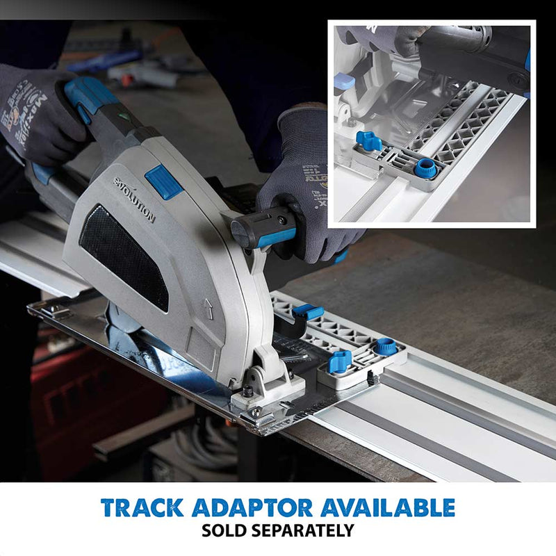 Heavy Duty Metal Cutting Circular Saw Track Adaptor & 2.8m 2-Piece Track Kit - Evolution Power Tools UK