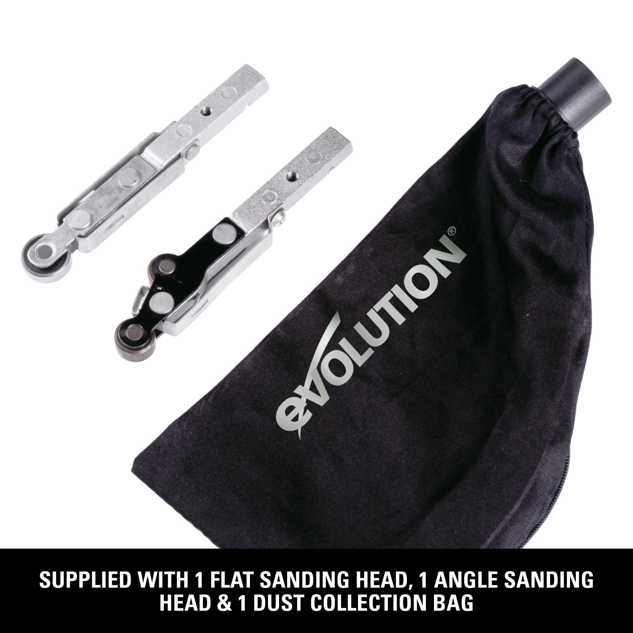 Evolution 400w Electric Thin Belt Sander Power File 230v With 12 Belts Plus Flat & Curved Surface Heads