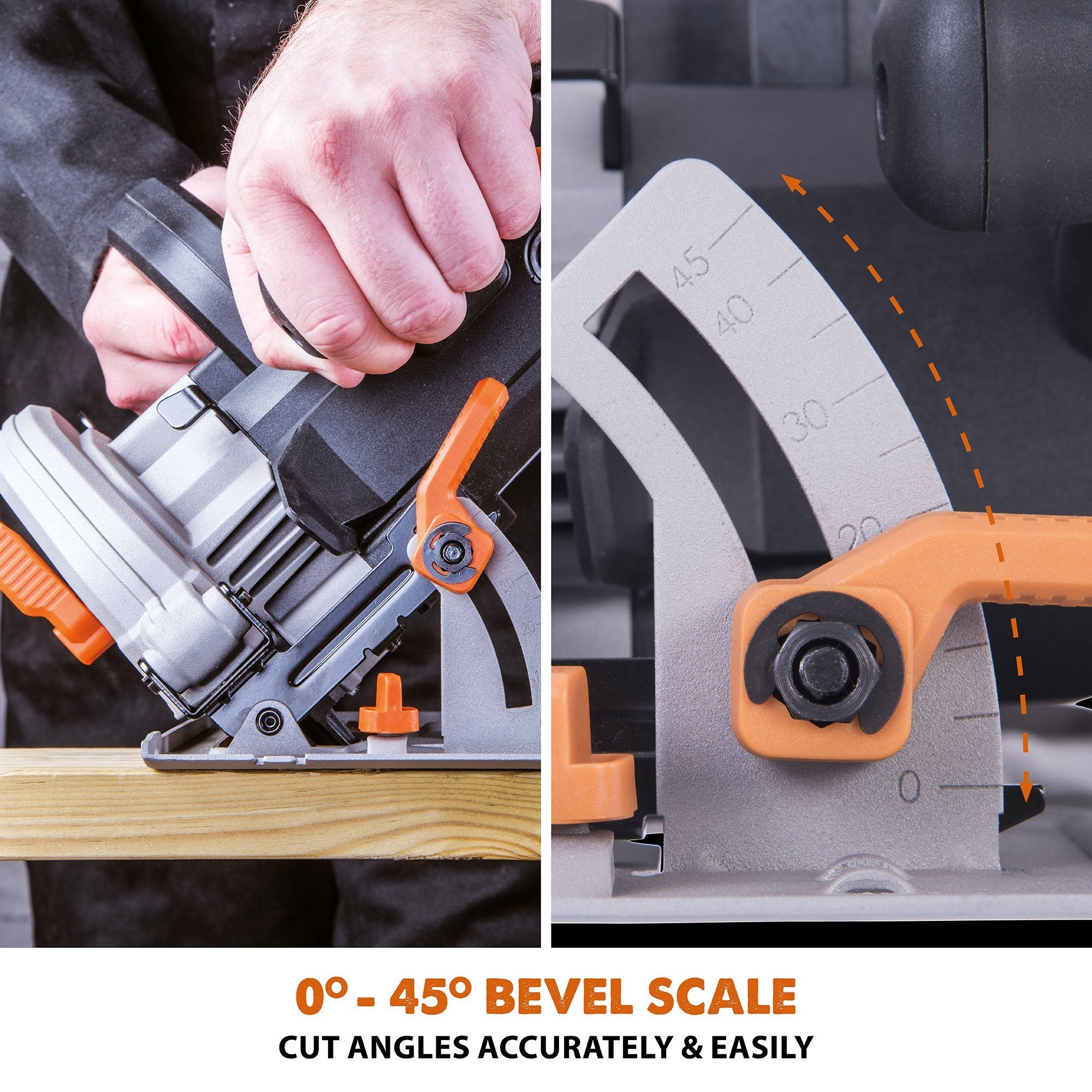 Evolution R165CCSL 165mm Circular Saw with TCT Multi-Material Cutting Blade