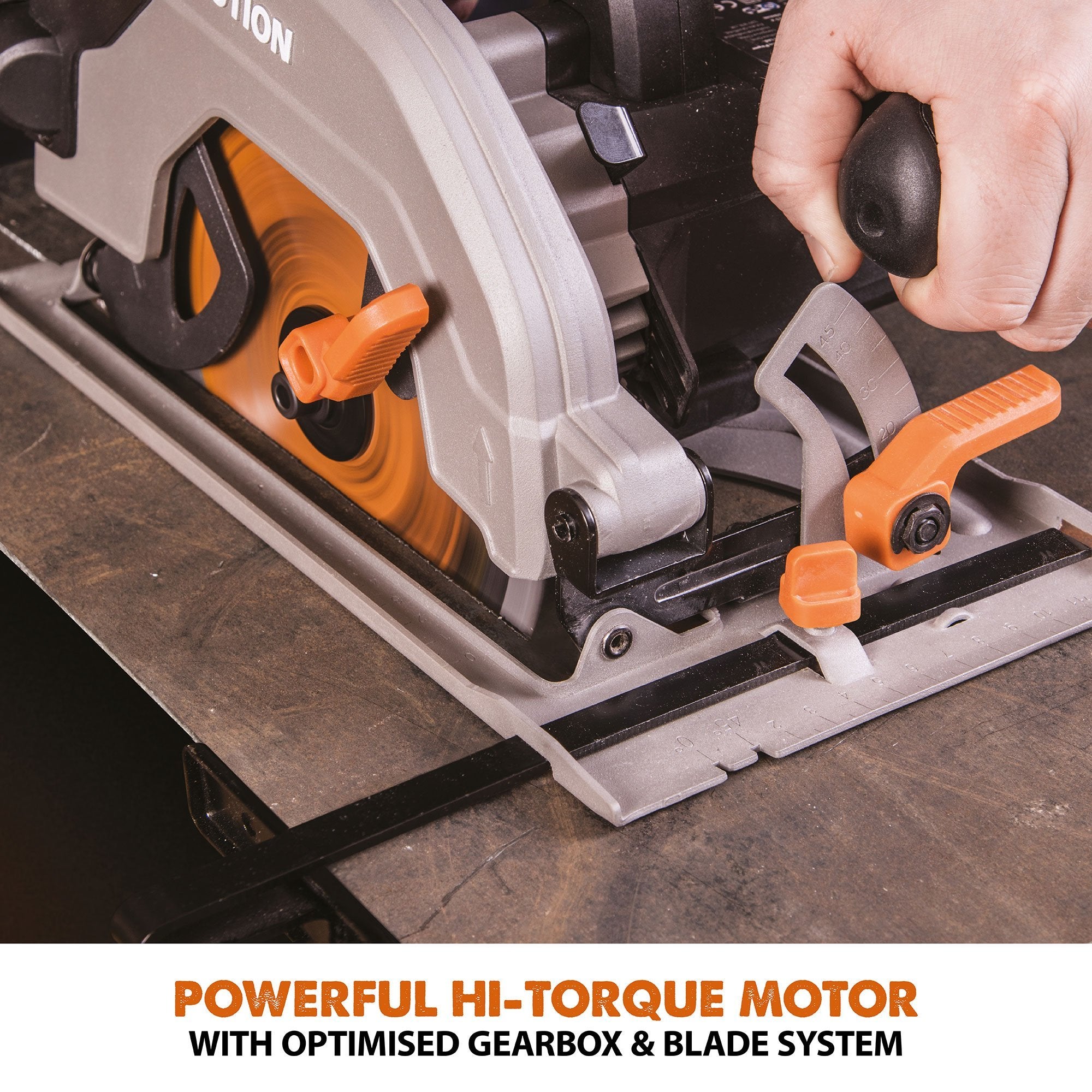 Evolution R165CCSL 165mm Circular Saw with TCT Multi-Material Cutting Blade