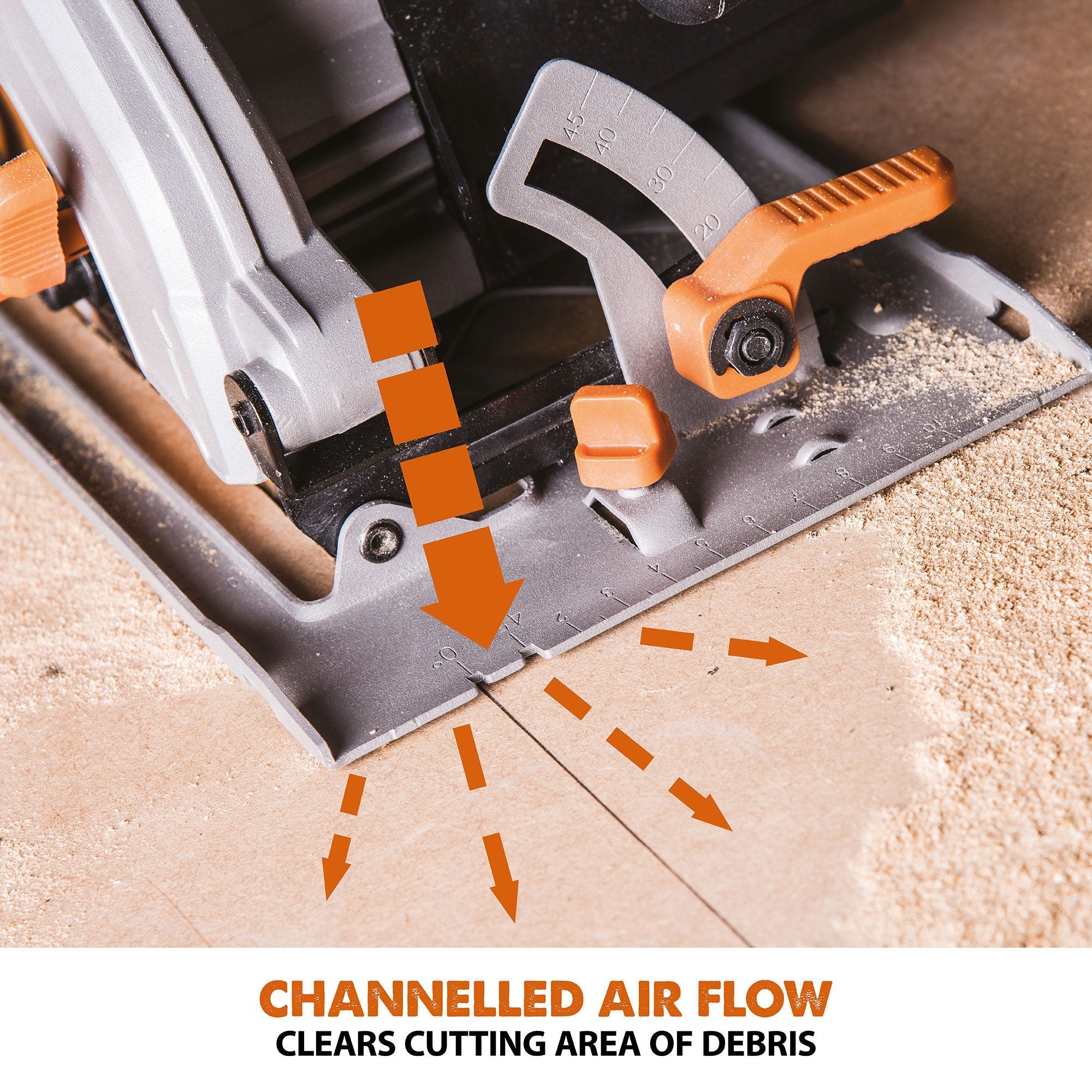 Evolution R165CCSL 165mm Circular Saw with TCT Multi-Material Cutting Blade