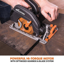 Evolution R185CCS 185mm 110V Circular Saw with TCT Multi-Material Cutting Blade