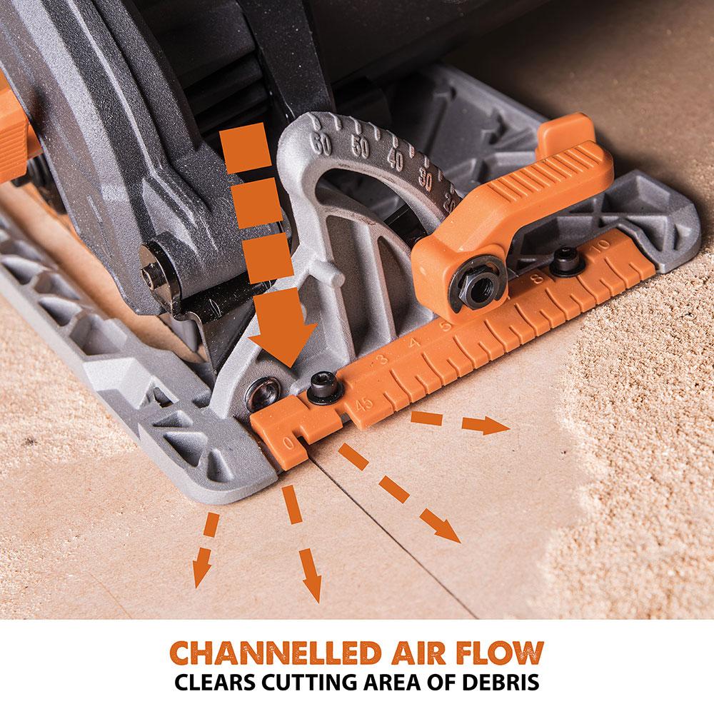 Evolution R185CCS 185mm Circular Saw with TCT Multi-Material Cutting Blade (Refurbished - Like New)