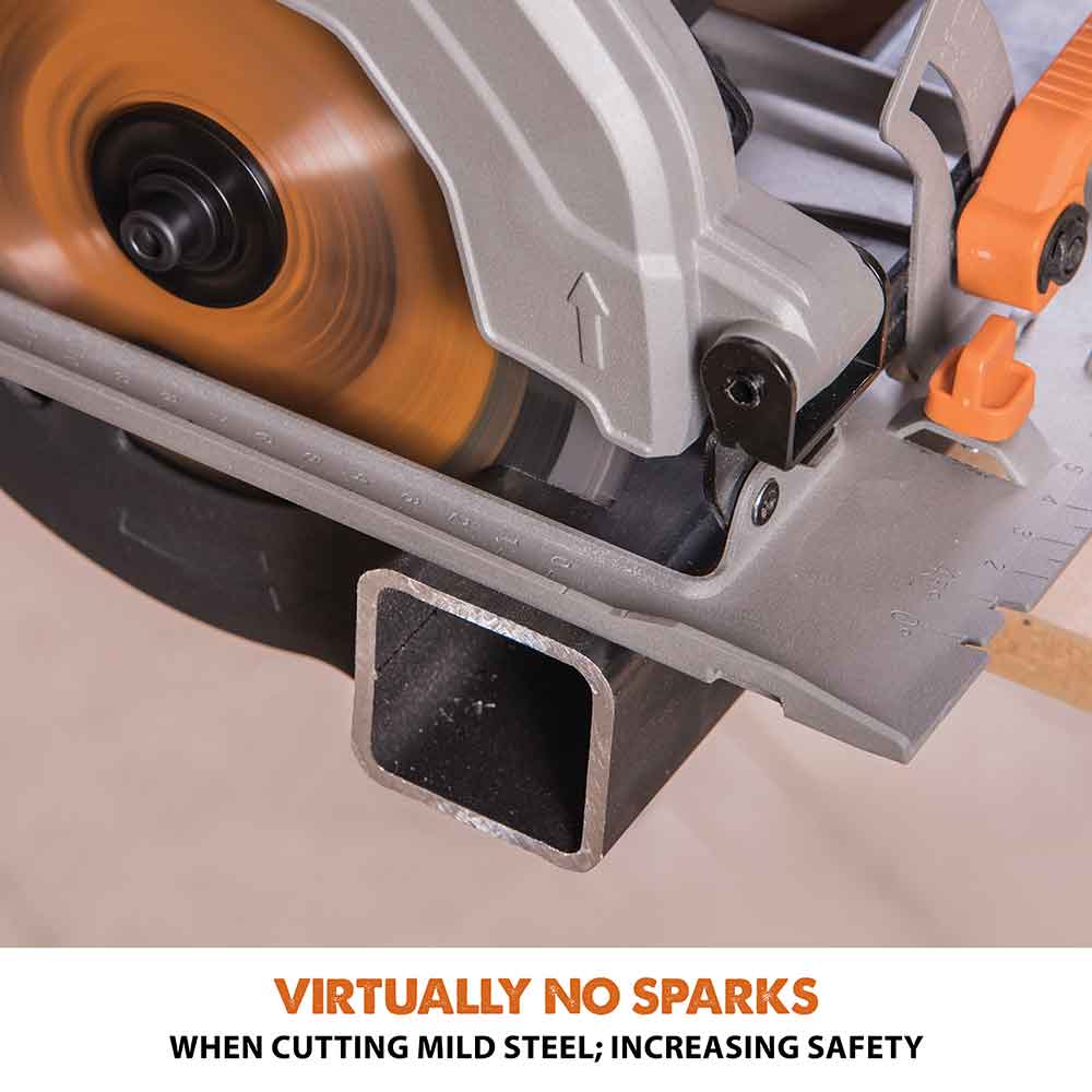 Evolution R185CCSL 185mm Circular Saw with TCT Multi-Material Cutting Blade