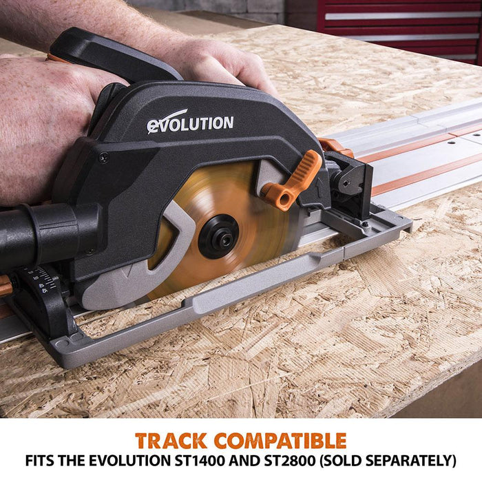 Evolution R185CCSX - 185mm Circular Saw with TCT Multi-Material 