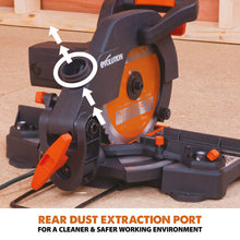 Evolution R210CMS+ 210mm 1200w Compound Mitre Saw With TCT Multi-Material Cutting Blade (Refurbished - Like New)
