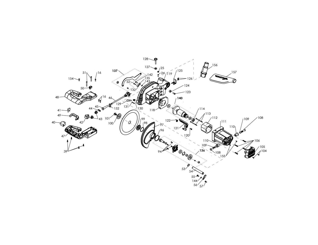 Spare Part Breakdown Diagrams — Evolution Power Tools UK