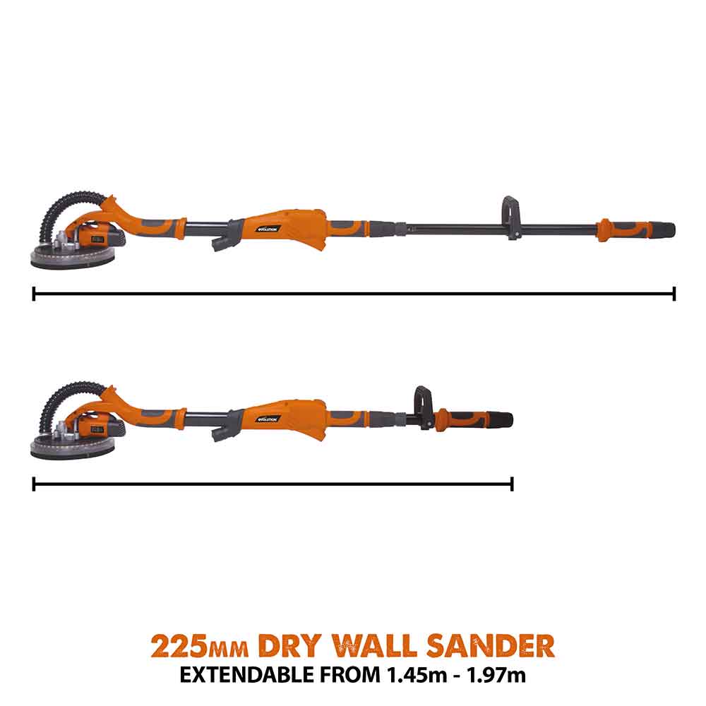 Evolution R225DWS Telescopic Dry Wall Sander (Refurbished - Fair Condition)