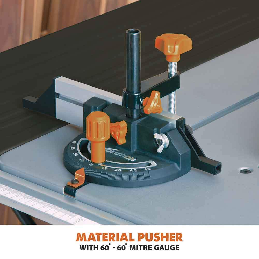 Evolution R255MTS 255mm Table Saw With TCT Multi-Material Cutting Blade (230v)