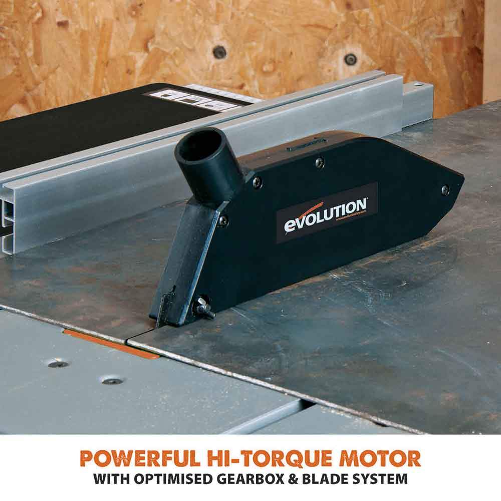 Evolution R255MTS 255mm Table Saw With TCT Multi-Material Cutting Blade (230v)