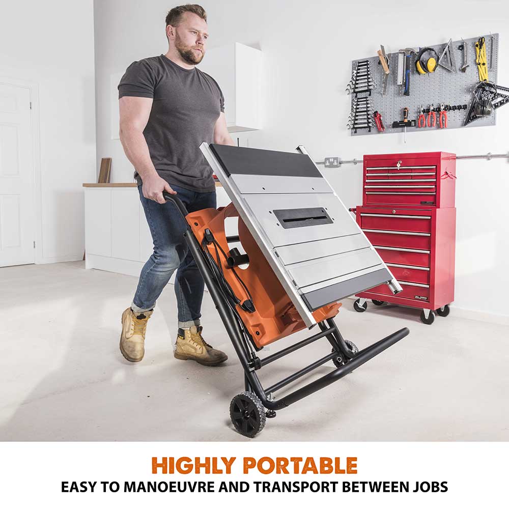 Evolution R255PTS 255mm Table Saw With TCT Multi-Material Cutting Blade