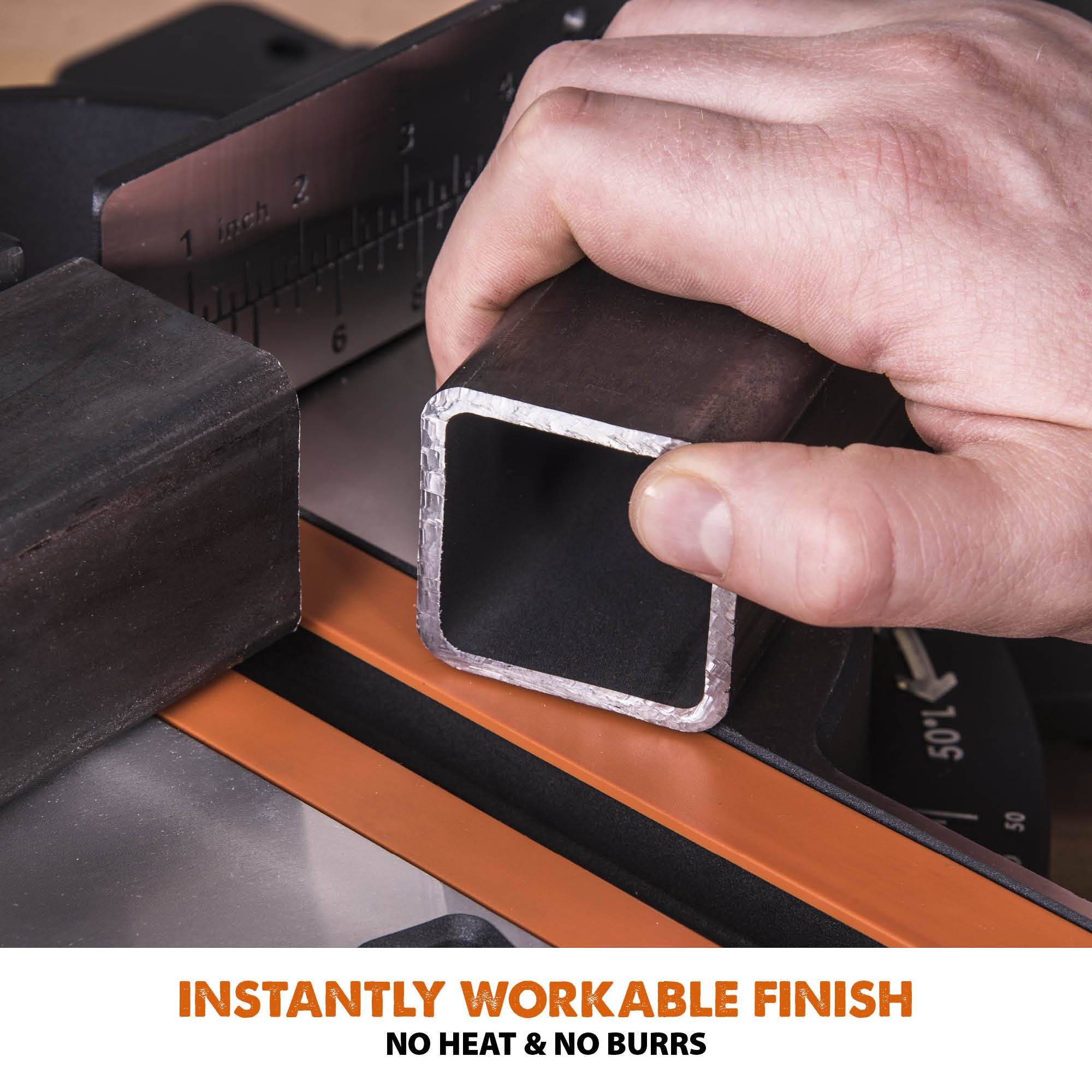 Evolution R255SMS+ 255mm Sliding Compound Mitre Saw With TCT Multi-Material Cutting Blade