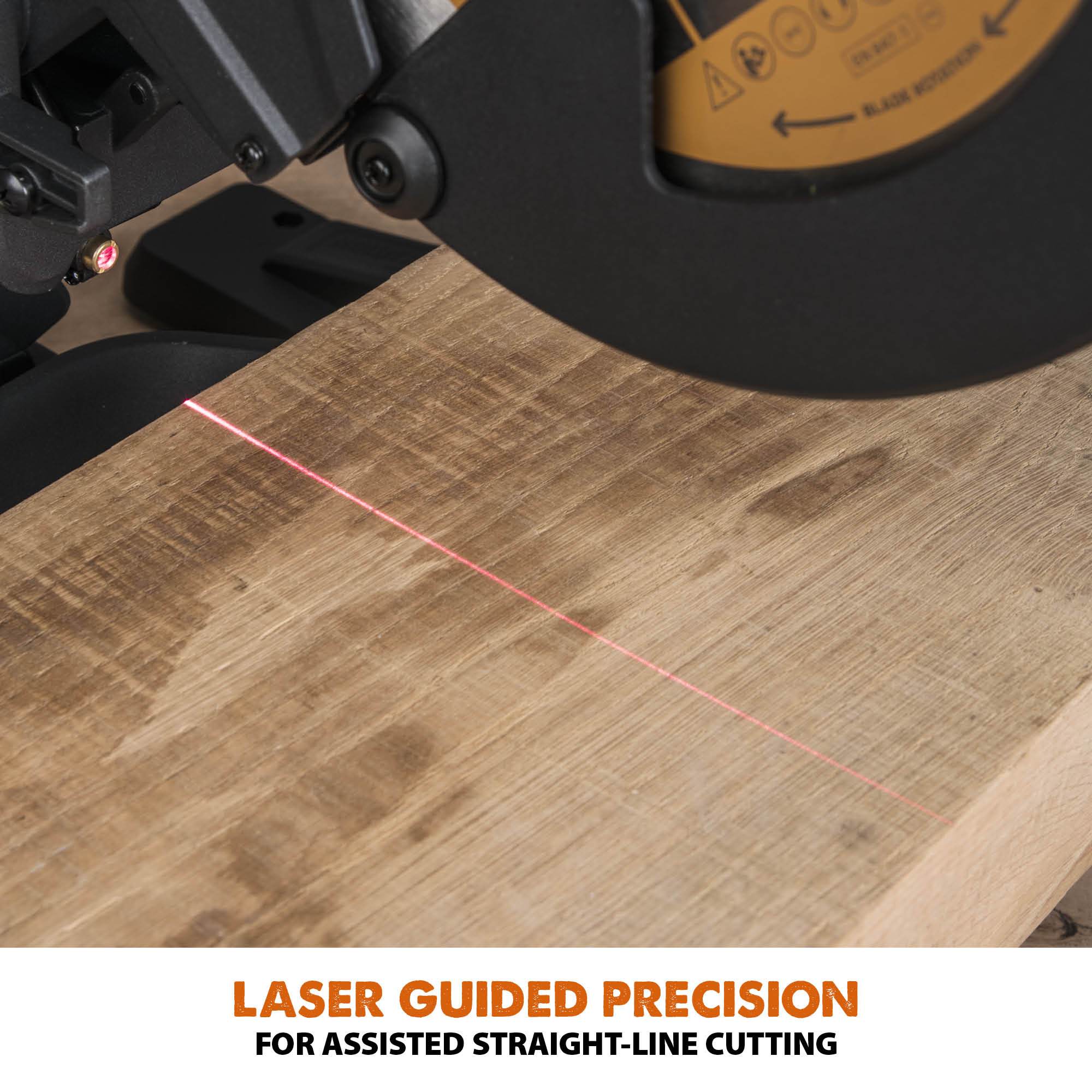 Evolution R255SMS+ 255mm Sliding Mitre Saw With TCT Multi-Material Cutting Blade (Refurbished - Like New)
