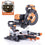 Evolution R255SMS-DB+ 255mm Double Bevel Mitre Saw & XL Rolling Stand Bundle