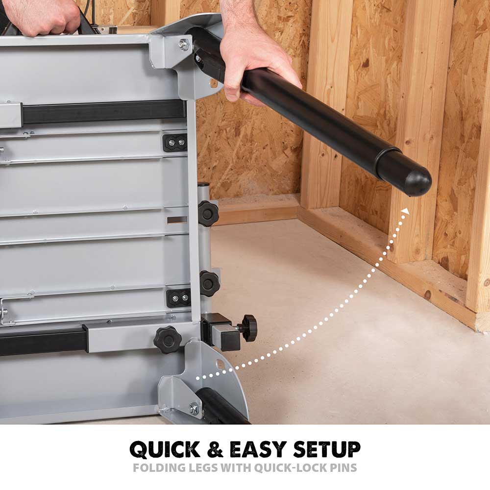 Evolution R355CPS 355mm Chop Saw + Extra 355mm Blade + Chop Saw Stand Bundle
