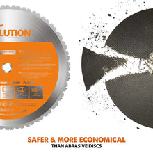 Evolution R355CPS 355mm Chop Saw + Extra 355mm Blade + Chop Saw Stand Bundle