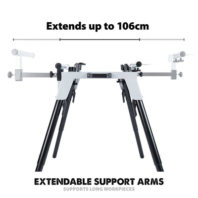 Evolution R355CPS 355mm Chop Saw + Extra 355mm Blade + Chop Saw Stand Bundle
