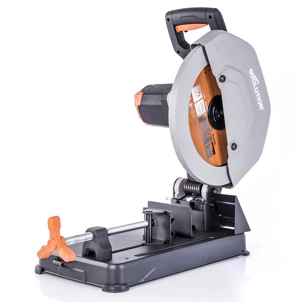 Evolution R355CPS 355mm Chop Saw + Extra 355mm Blade + Chop Saw Stand Bundle