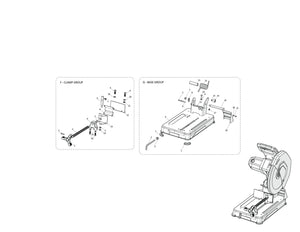 Evolution R355CPS Spare Parts (Base Section)