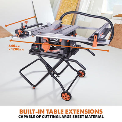 Evolution RAGE5-S 255mm Multipurpose Table Saw With TCT Multi-Material Cutting Blade