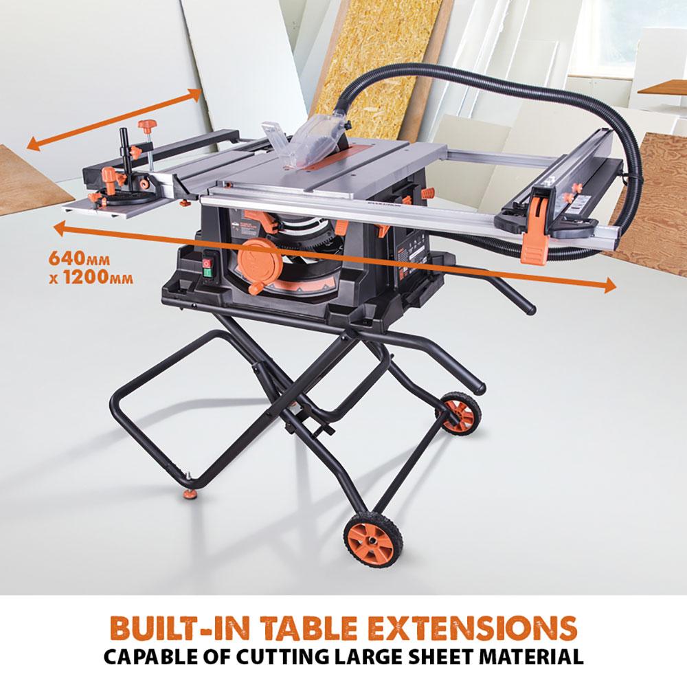 Evolution RAGE5-S 255mm Multipurpose Table Saw With TCT Multi-Material Cutting Blade