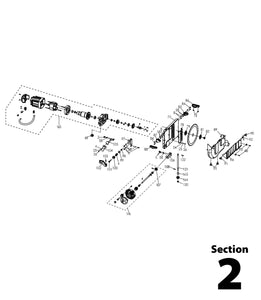 Evolution RAGE5-S Spare Parts Section 2 (Motor & Blade Guard)