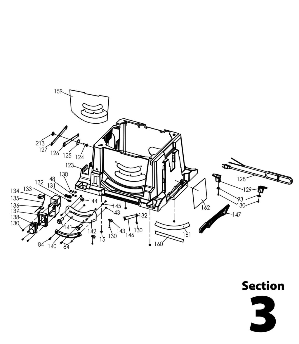 Spare Part Breakdown Diagrams — Evolution Power Tools UK