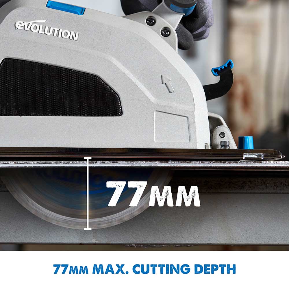 Evolution S210CCS 210mm Heavy Duty Metal Cutting Circular Saw Inc 210mm Mild Steel Blade
