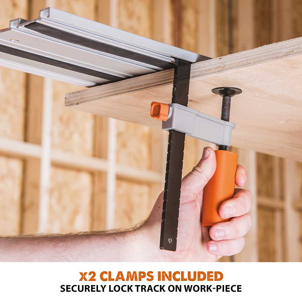 Evolution R185CCSX Handheld Circular Saw, ST2800-G2  2.8m 2-piece Track & 3-piece Mini-Track Bundle